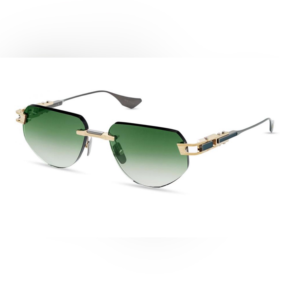 Dita Grand Imperyn Green Gold Unisex Sunglasses Brand New Authentic